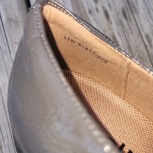 Softwalk Willis Oxfords Flats Womens Size 11 Patent Dark Grey Comfort - Picture 5 of 7